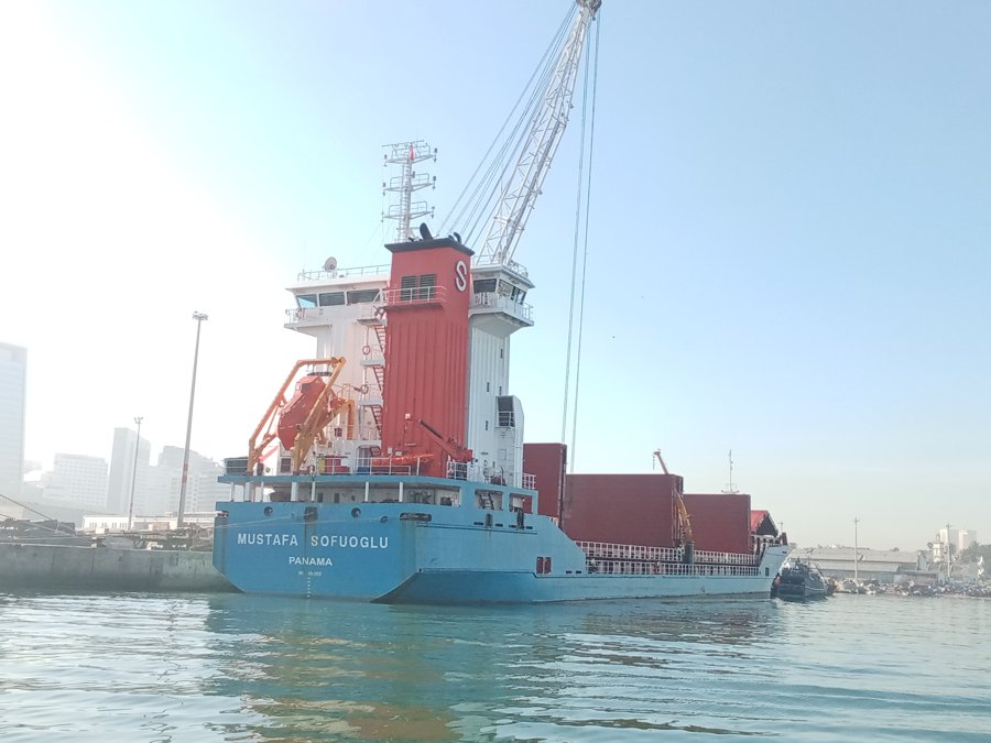 MUSTAFA SOFUOGLU     transiting North Channel at Belfast on the Scottish West Coast  