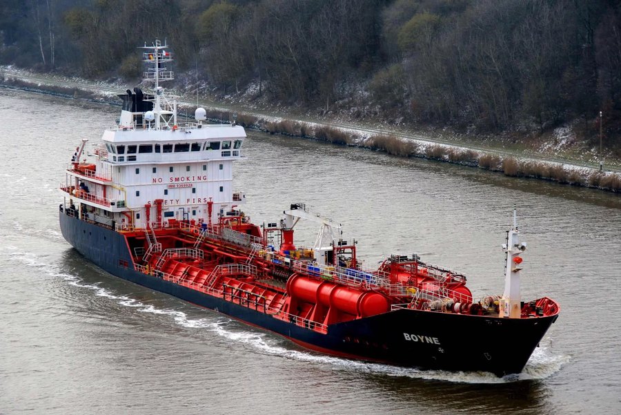 Transit: BOYNE                entering English South Coast at The Dover Strait