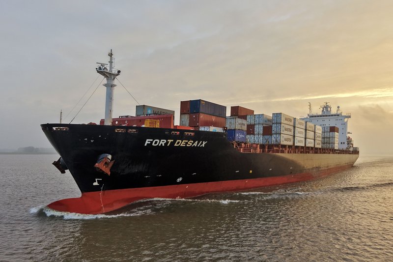 Transit: FORT DESAIX          entering English South Coast at The Dover Strait