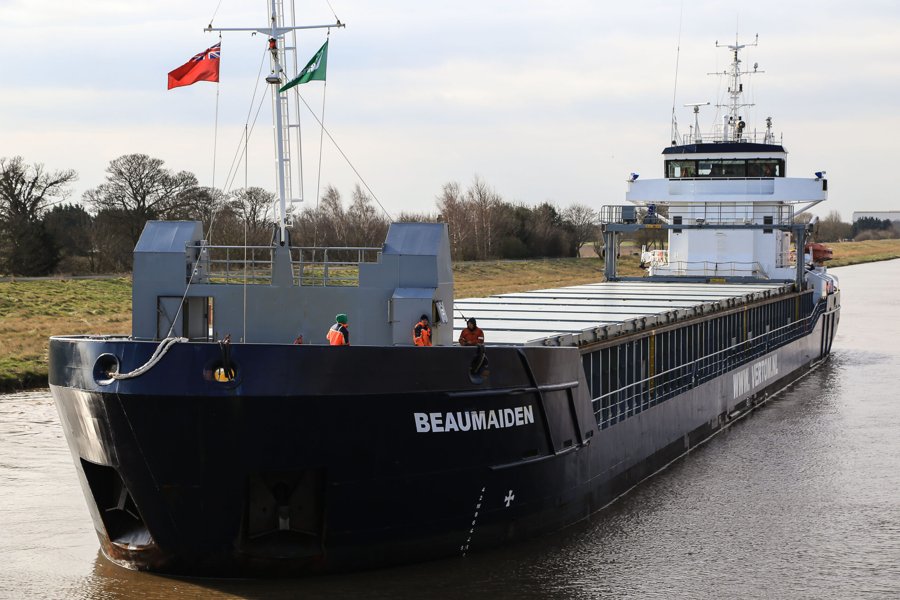 Photograph of the General Cargo: BEAUMAIDEN           (IMO: 9401257). Documented in UK and Regional Shipping Movements.