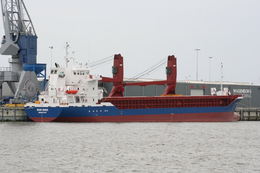 Transit: SUN BIRD             entering English South Coast at The Dover Strait
