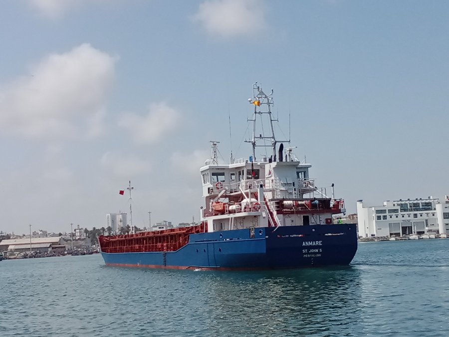 ANMARE transiting Berwick Coast on the Scottish East Coast  