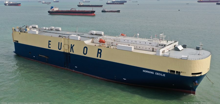 Transit: MORNING CECILIE      entering English South Coast at The Dover Strait