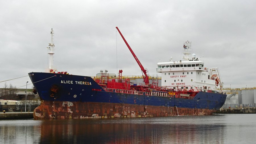 Transit: ALICE THERESA        entering English South Coast at The Dover Strait