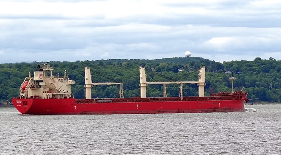Transit: FEDERAL MAYUMI       entering English South Coast at The Dover Strait