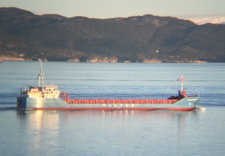 WILSON ROTTERDAM transiting Pentland Firth on the Scottish North Coast  