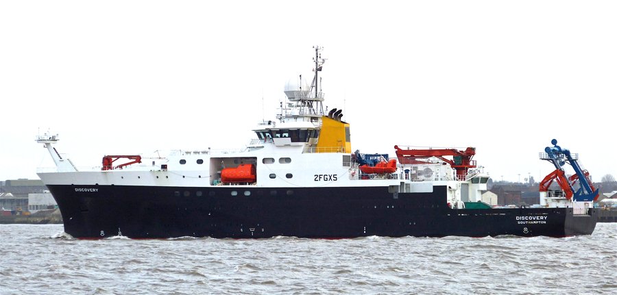  Irish Sea - DISCOVERY transiting Irish Sea East of Man