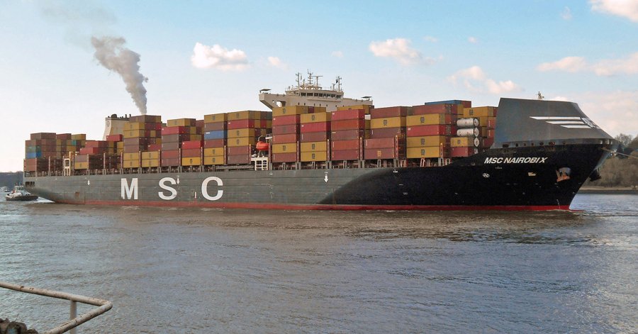 Transit: MSC NAIROBI X        entering English South Coast at The Dover Strait