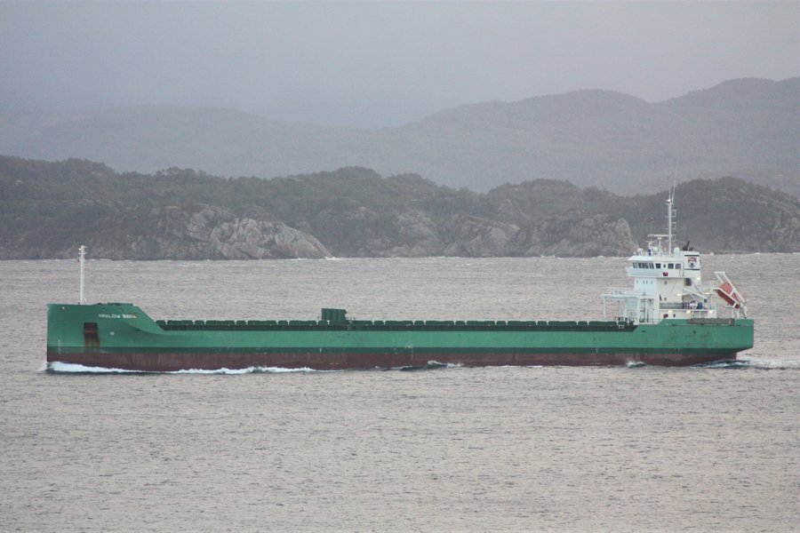 Transit: ARKLOW BANK entering English South Coast at The Dover Strait