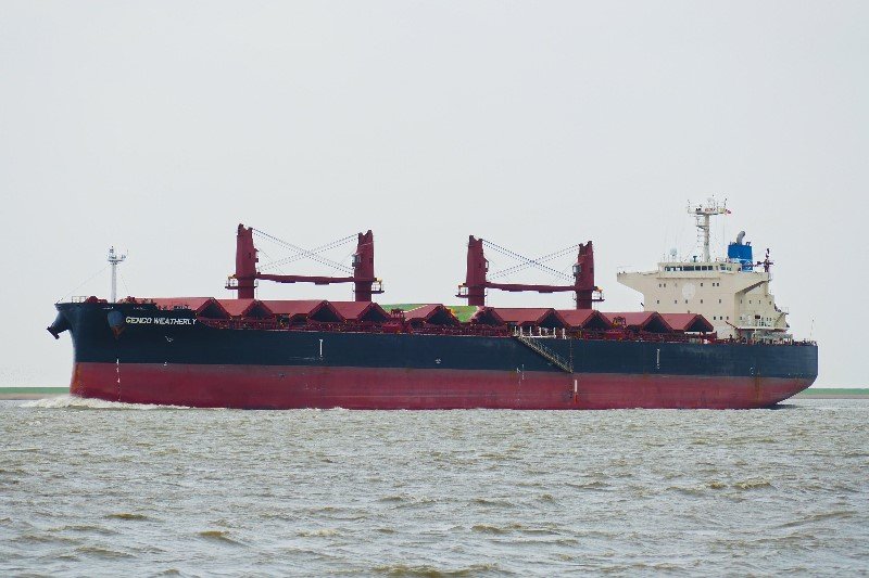 Transit: GENCO WEATHERLY      entering English South Coast at The Dover Strait