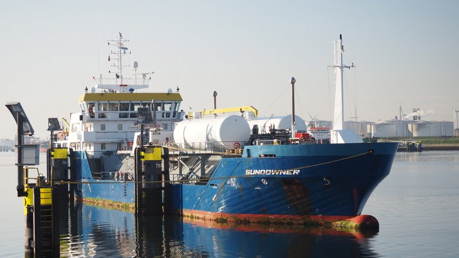 SUNDOWNER transiting Berwick Coast on the Scottish East Coast  