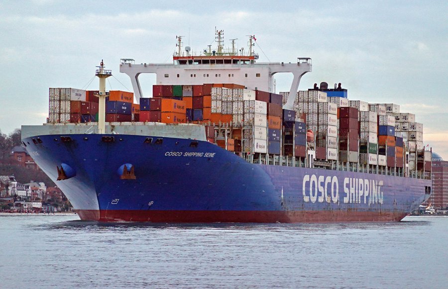  Celtic Sea - COSCO SHIPPING SEINE transiting Celtic Sea