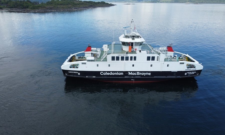 LOCH FRISA transiting Inner Herbrides Seas on the Scottish West Coast  