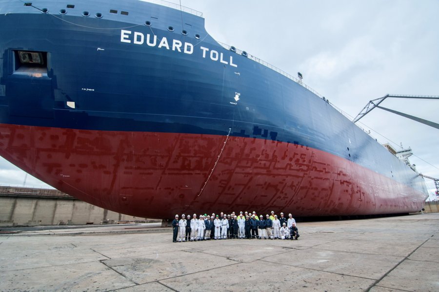 Transit: EDUARD TOLL entering English South Coast at The Dover Strait