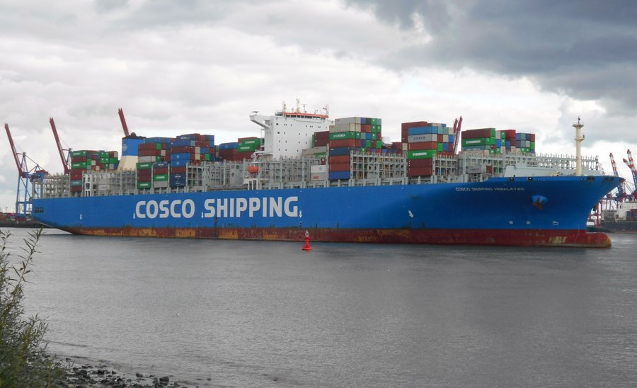 Celtic Sea - COSCO HIMALAYAS transiting Celtic Sea