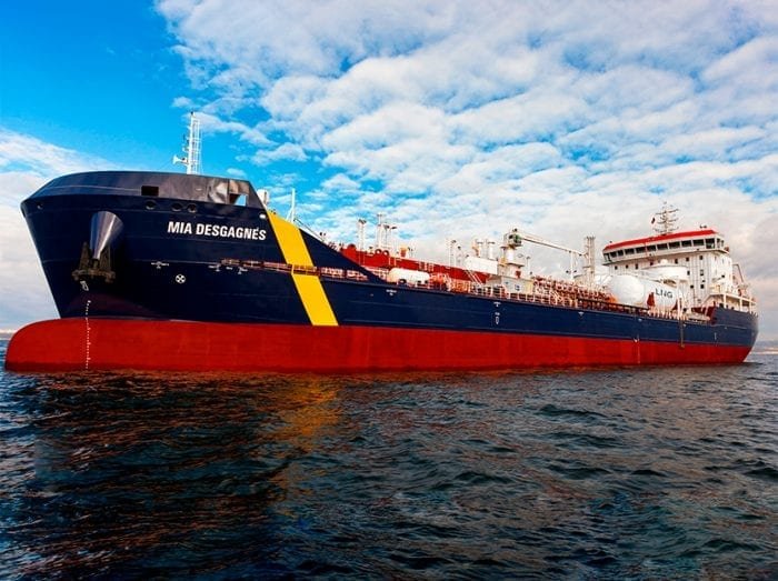 Transit: MIA DESGAGNES        entering English South Coast at The Dover Strait