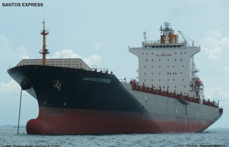 Thames Arrival: SANTOS EXPRESS      