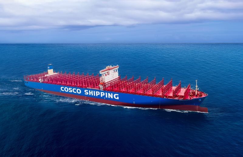  Celtic Sea - COSCO SHIPPING ARIES transiting Celtic Sea