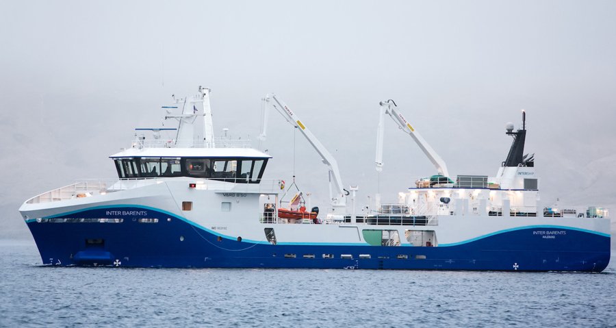 INTER BARENTS transiting Pentland Firth on the Scottish North Coast  