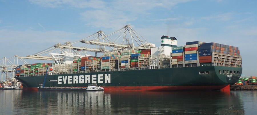 Transit: EVER GREET           entering English South Coast at The Dover Strait