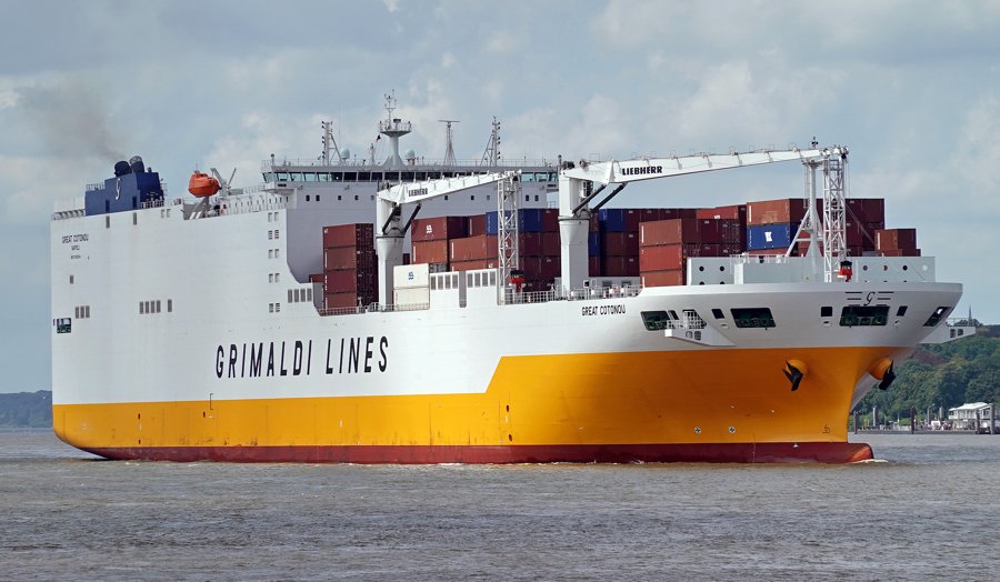 Transit: GREAT COTONOU        entering English South Coast at The Dover Strait